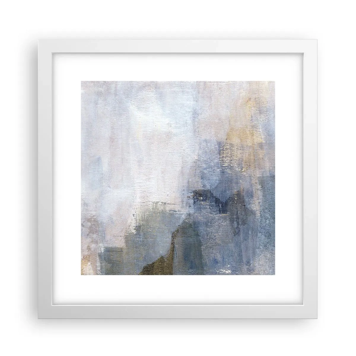 Plakat i hvid ramme - Farvetoner og akkorder - 30x30 cm