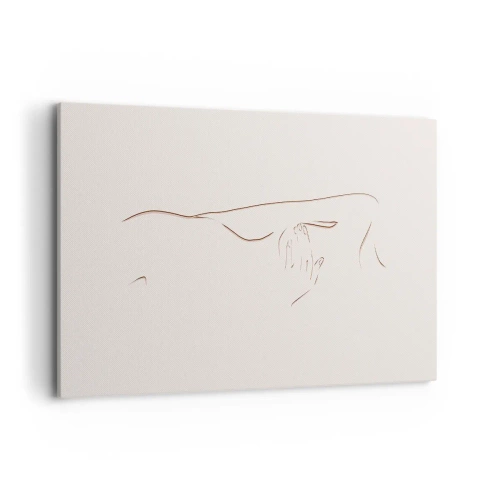 Lærredstryk - Billede på lærred - Begærets form - 120x80 cm