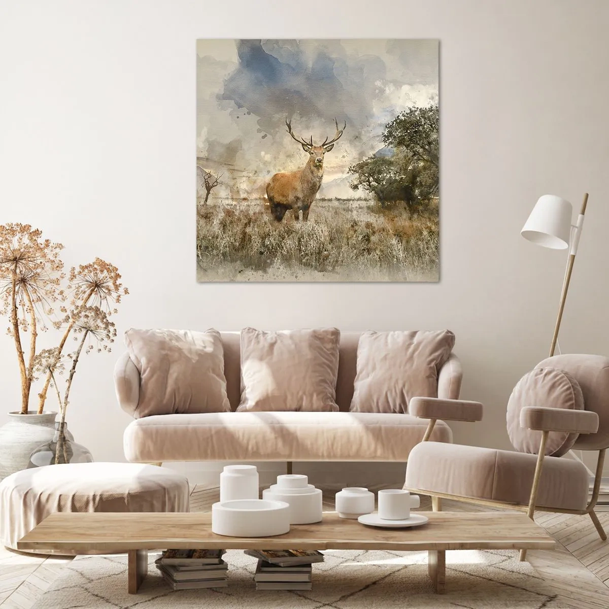 Lærredstryk - Billede på lærred - Værdighed - styrke - værdighed - 70x70 cm