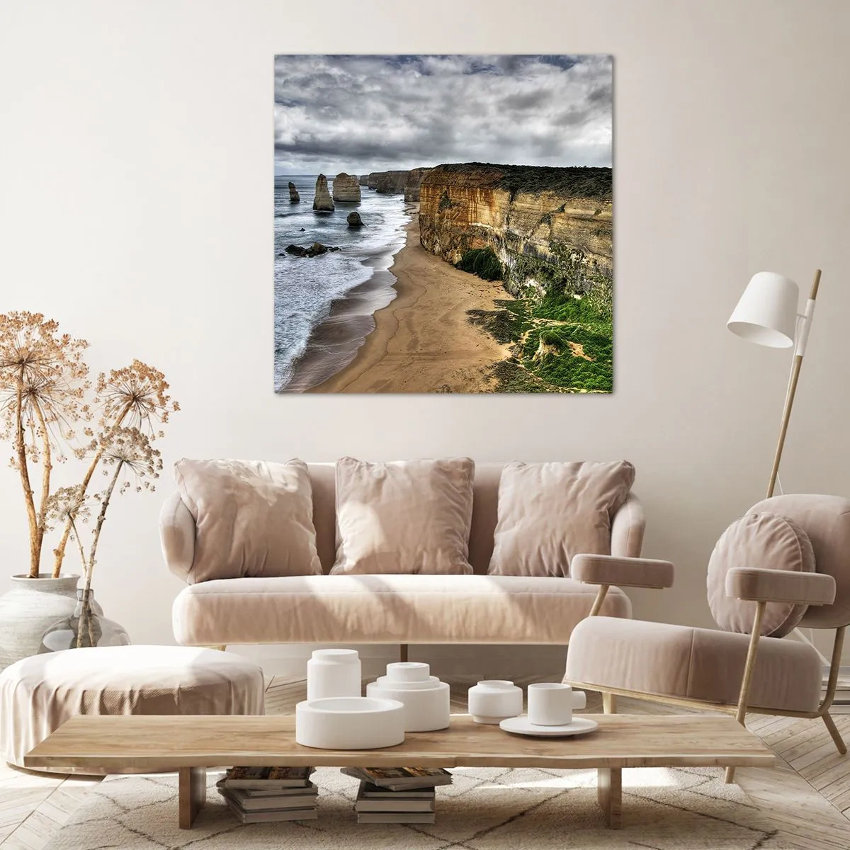 Lærredstryk - Billede på lærred - Rå skønhed - 60x60 cm