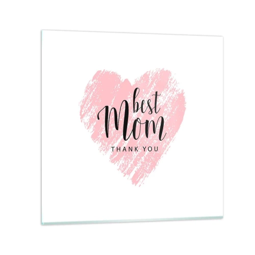 Billede på glas - Altid det rette øjeblik - 30x30 cm