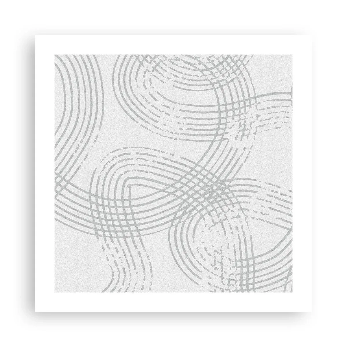 Plakat - Der er ingen lige vej - 50x50 cm