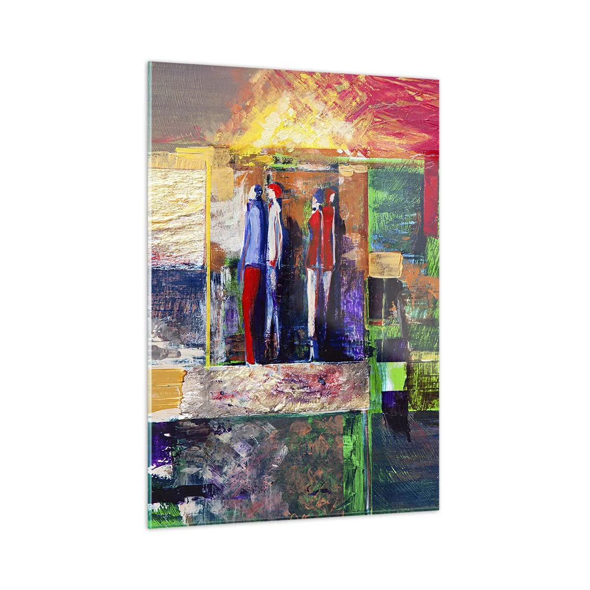 Billede på glas - Forhold og følelser - 50x70 cm