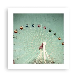 Plakat - Vi inviterer dig til at lege - 40x40 cm