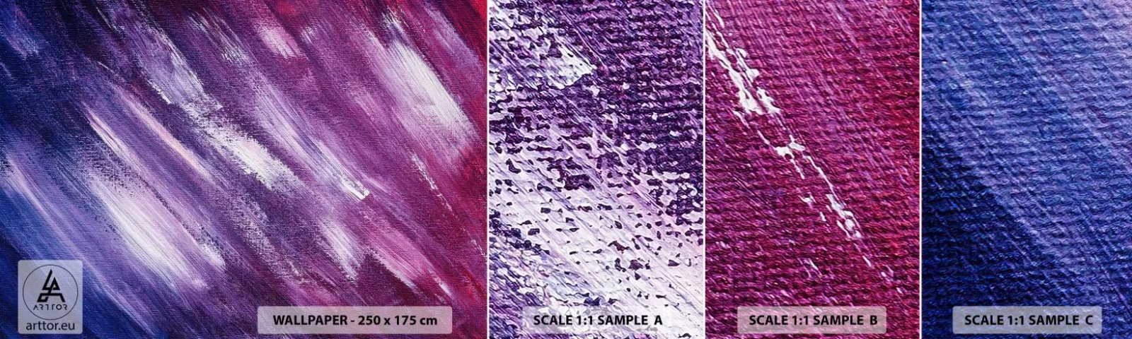 Fototapet Prøve Standard Eco - Når den solrige vind blæser - Abstraktion, Stykke, Moderne mønster - 100x30 cm