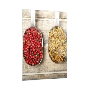 Billede på glas - Magi i køkkenet - 50x70 cm