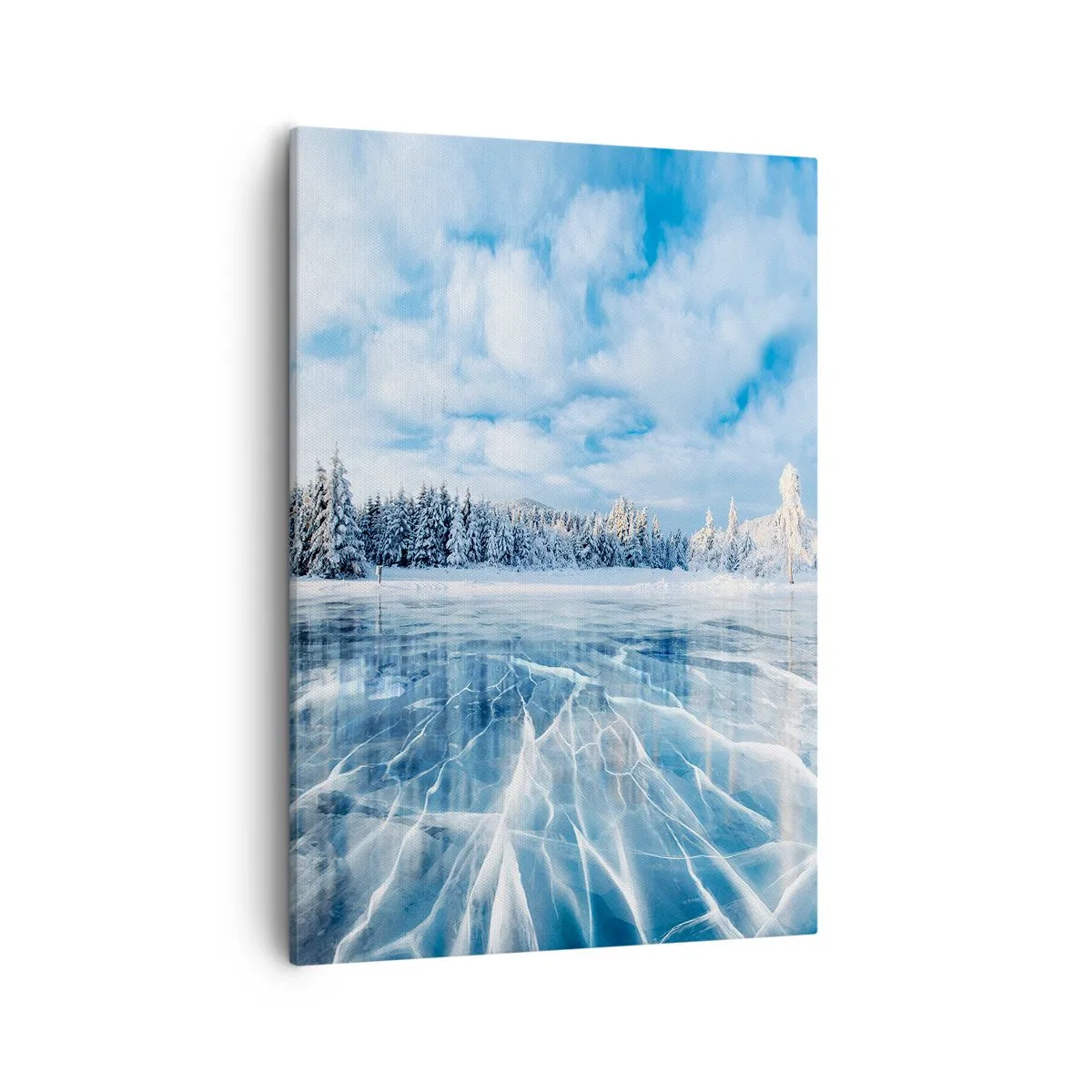 Lærredstryk - Billede på lærred - En blændende og krystalklar udsigt - 50x70 cm