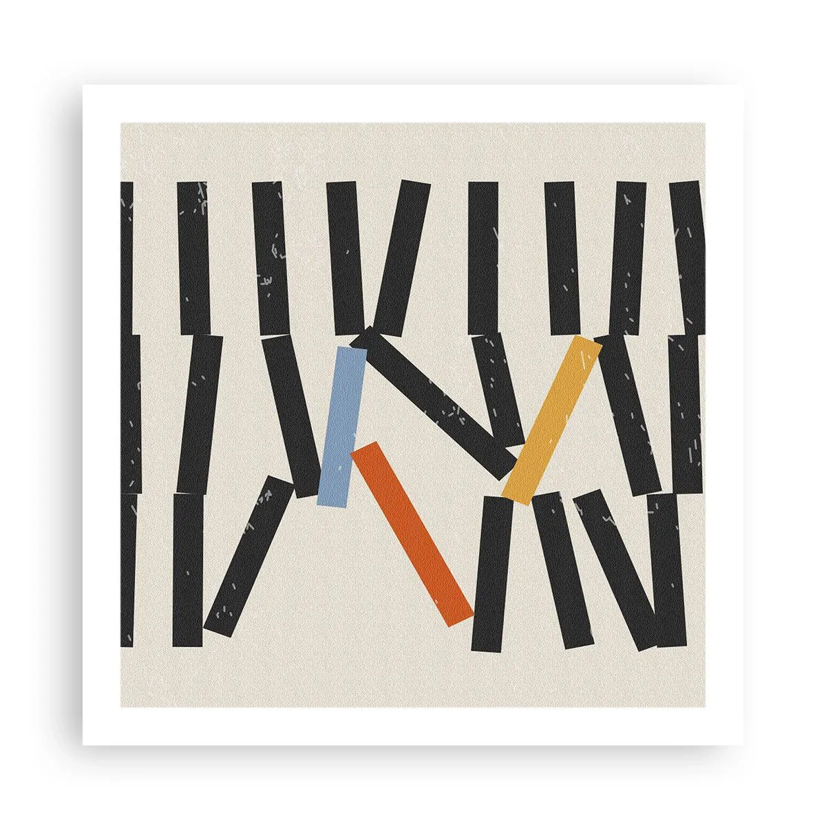 Plakat - Dominoer - komposition - 60x60 cm