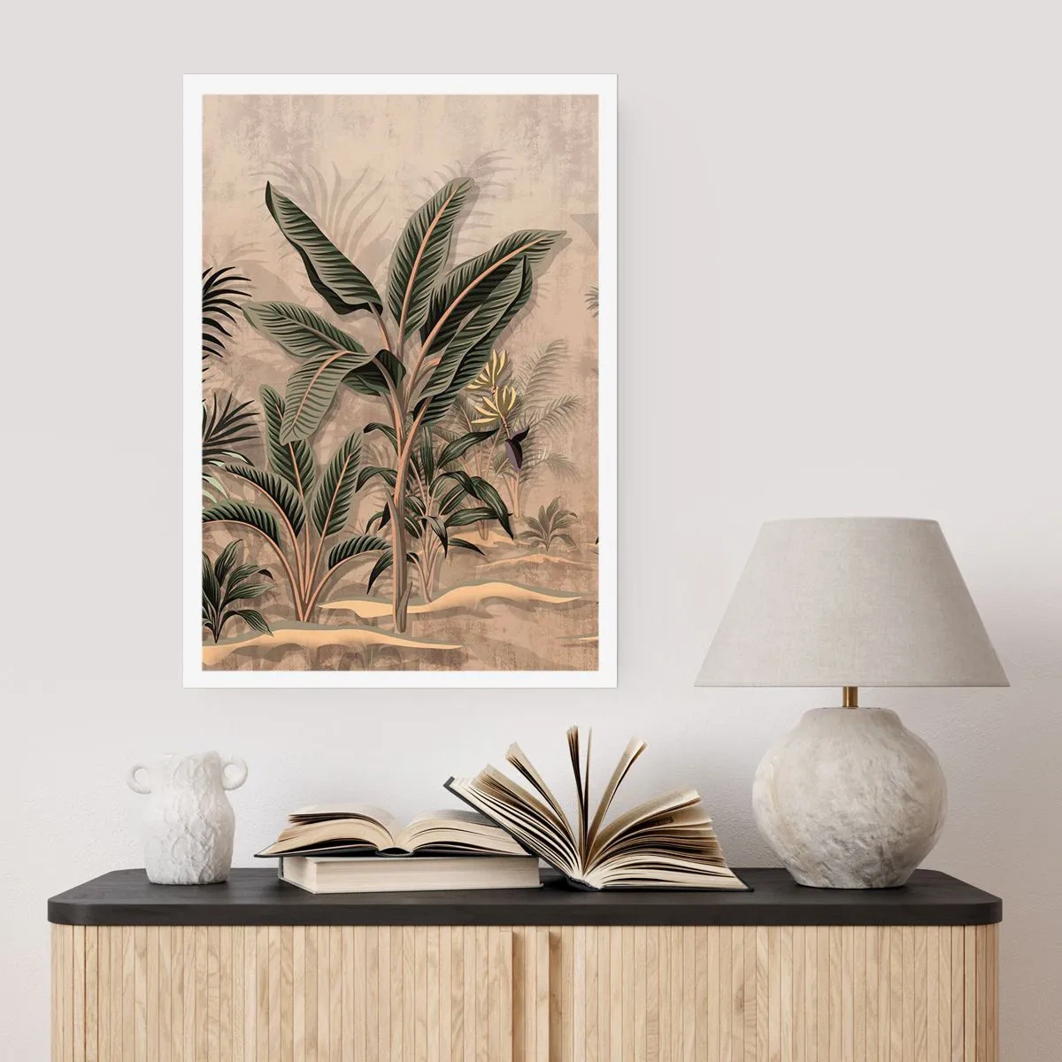 Plakat - Gravering i kolonistil - 61x91 cm