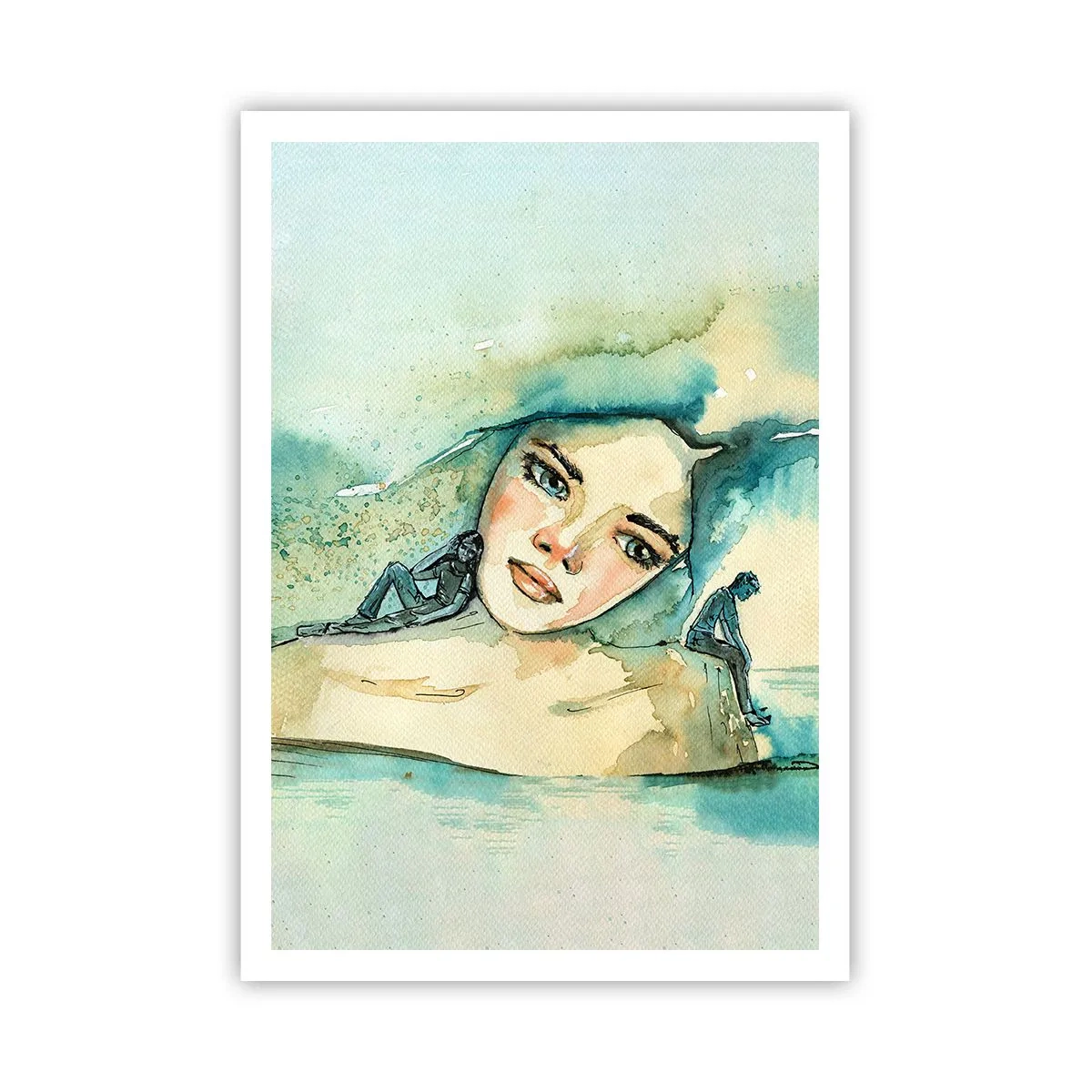 Plakat - Am I blue? - 70x100 cm