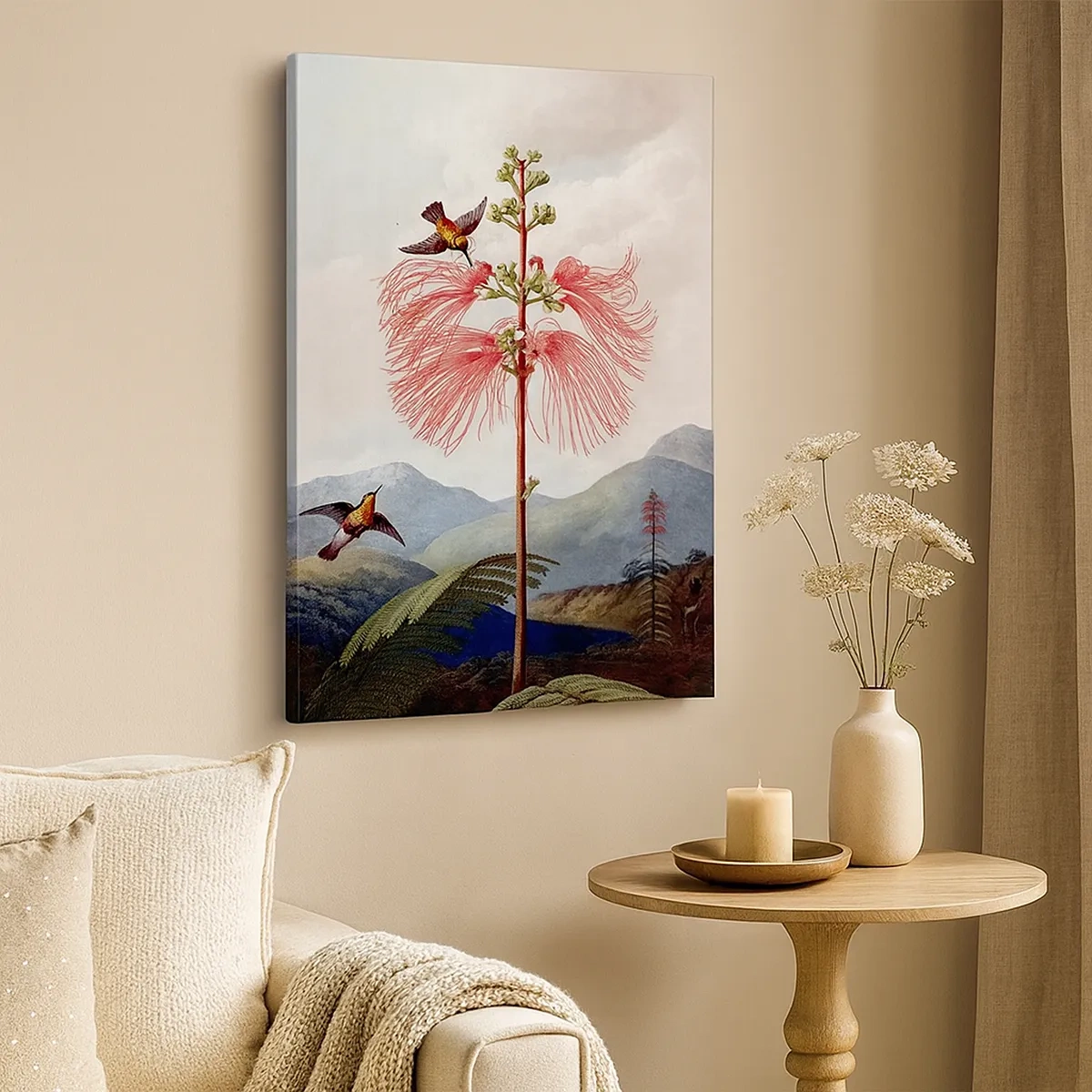 Lærredstryk - Billede på lærred - I et tropisk paradis - 50x70 cm