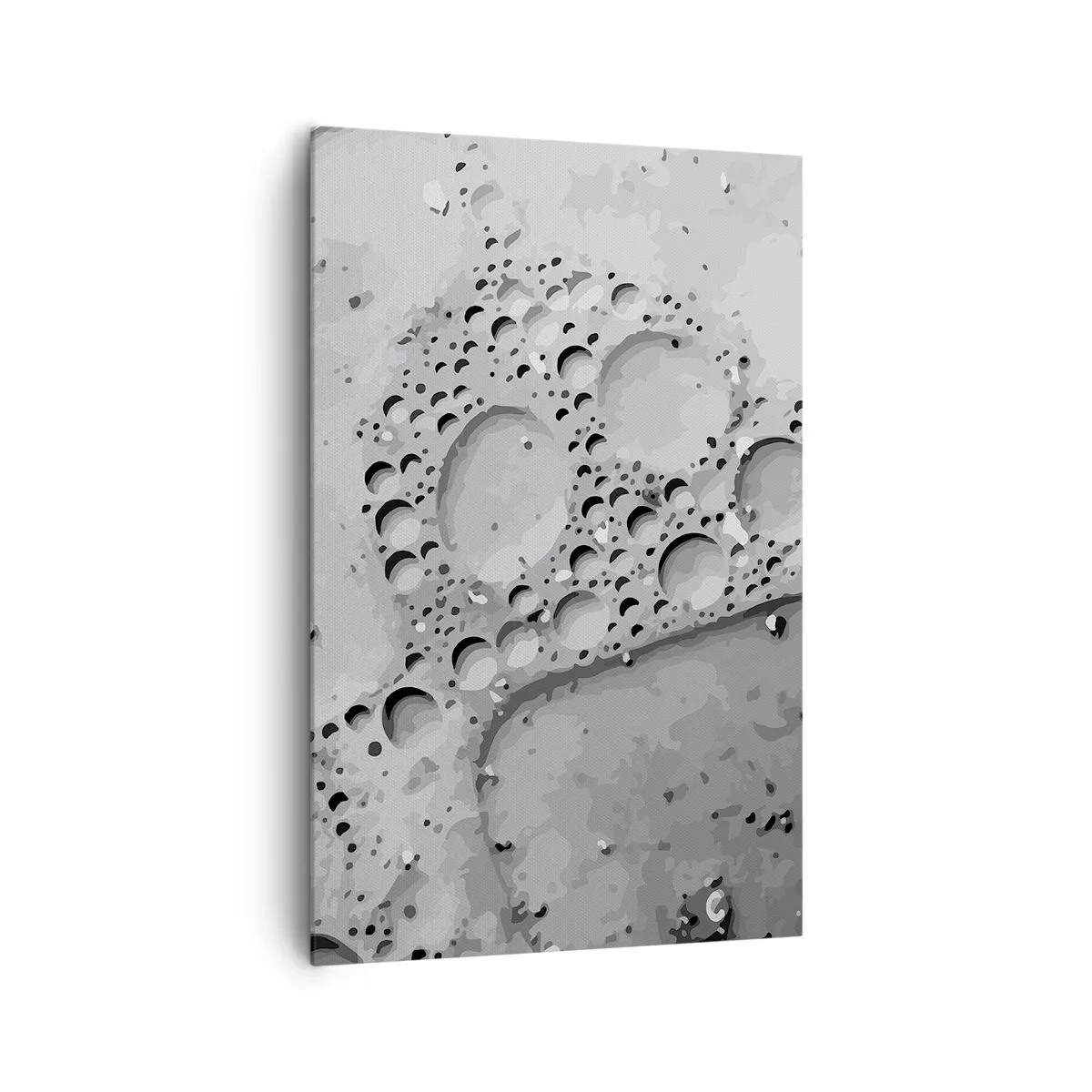 Lærredstryk - Billede på lærred - Opskummet spor - 80x120 cm