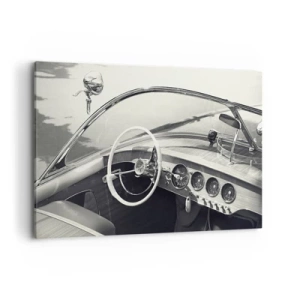 Lærredstryk - Billede på lærred - Vejr for de rige - 120x80 cm