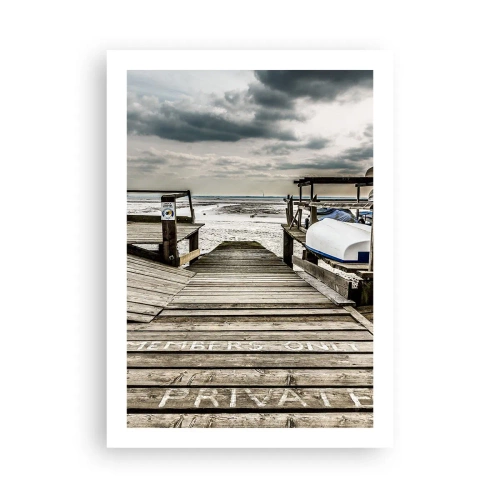 Plakat - Stranden i nord - 50x70 cm