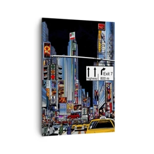 Lærredstryk - Billede på lærred - En komisk stor aften - 70x100 cm