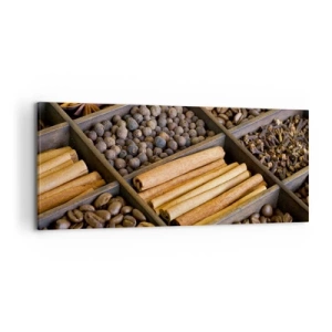 Lærredstryk - Billede på lærred - Et skatkammer af aromaer - 120x50 cm