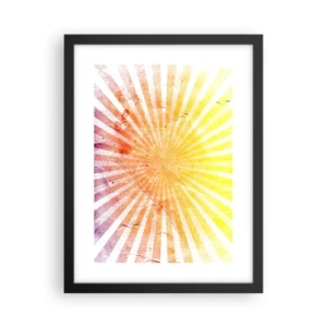 Plakat i sort ramme - Opgange og nedgange - 30x40 cm