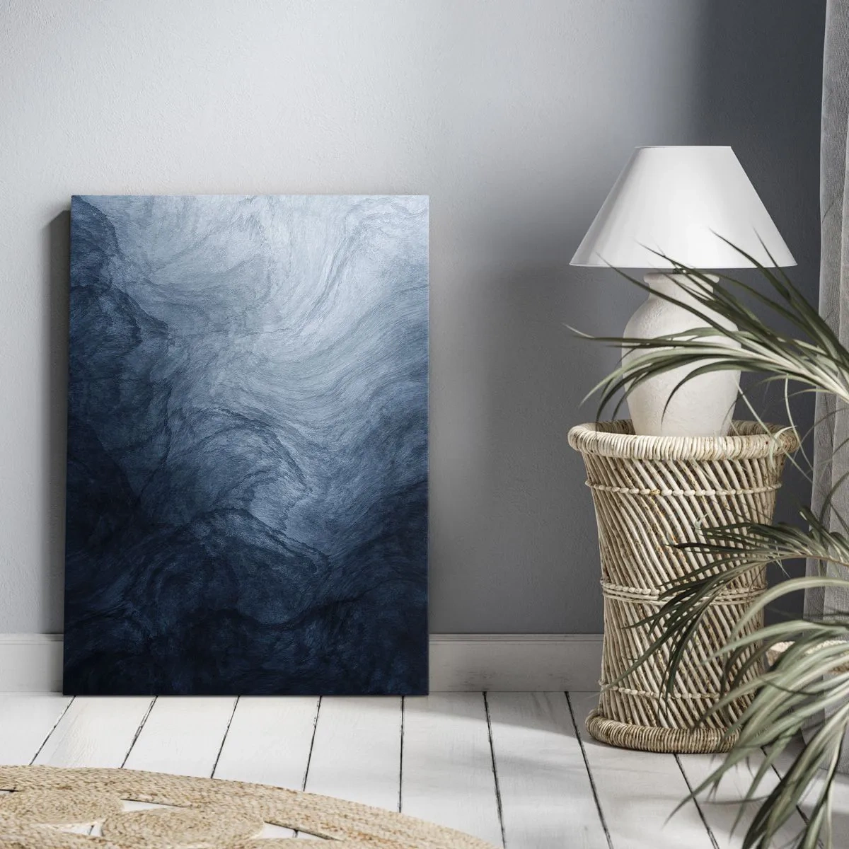 Lærredstryk - Billede på lærred - Ind i dybet - 55x100 cm