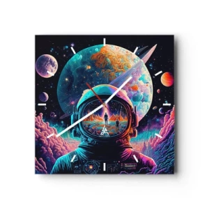 Vægur, Uret - Filosoffer har aldrig drømt - 30x30 cm