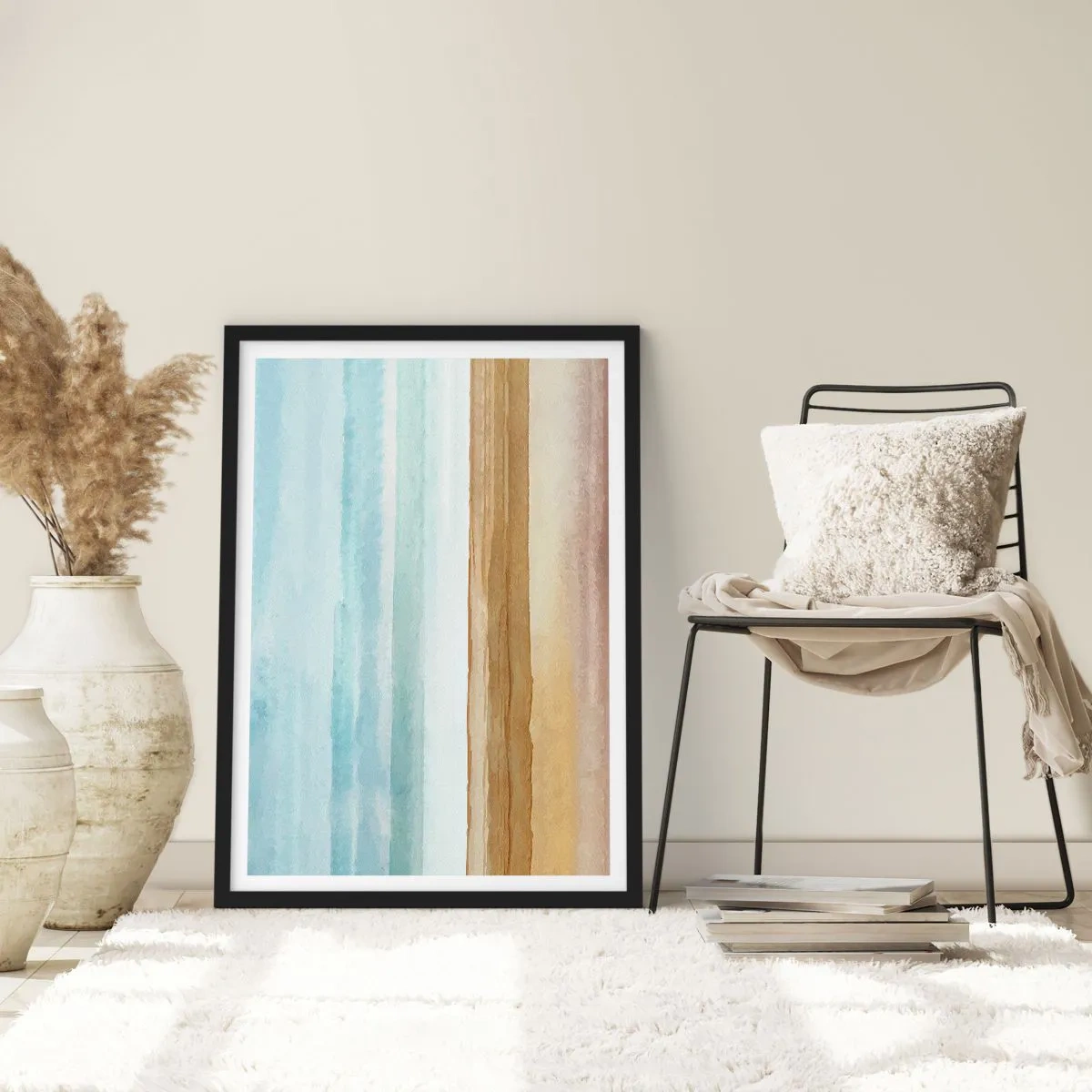 Plakat i sort ramme - Trøst - 40x50 cm
