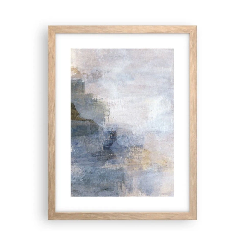 Plakat i ramme af lyst egetræ - Farvetoner og akkorder - 30x40 cm