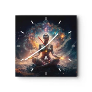 Vægur, Uret - Flow af god energi - 30x30 cm