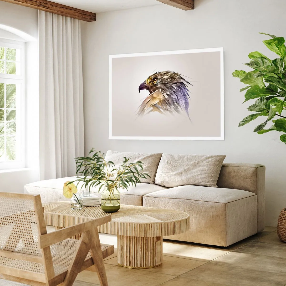 Plakat - Portræt af en kriger - 91x61 cm