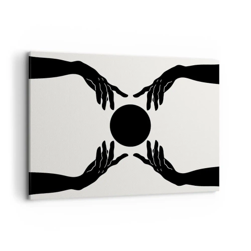 Lærredstryk - Billede på lærred - Et hemmeligt tegn - 100x70 cm