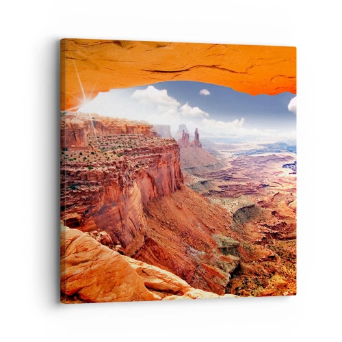 Lærredstryk - Billede på lærred - Udskåret af naturen selv - 30x30 cm