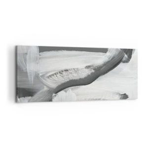 Lærredstryk - Billede på lærred - Med beslutsom bevægelse - 100x40 cm