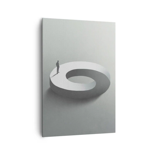 Lærredstryk - Billede på lærred - Og vær klog - 70x100 cm