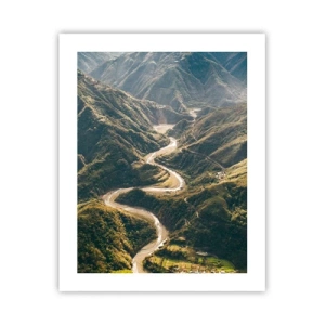 Plakat - Direkte fra hjertet af bjergene - 40x50 cm