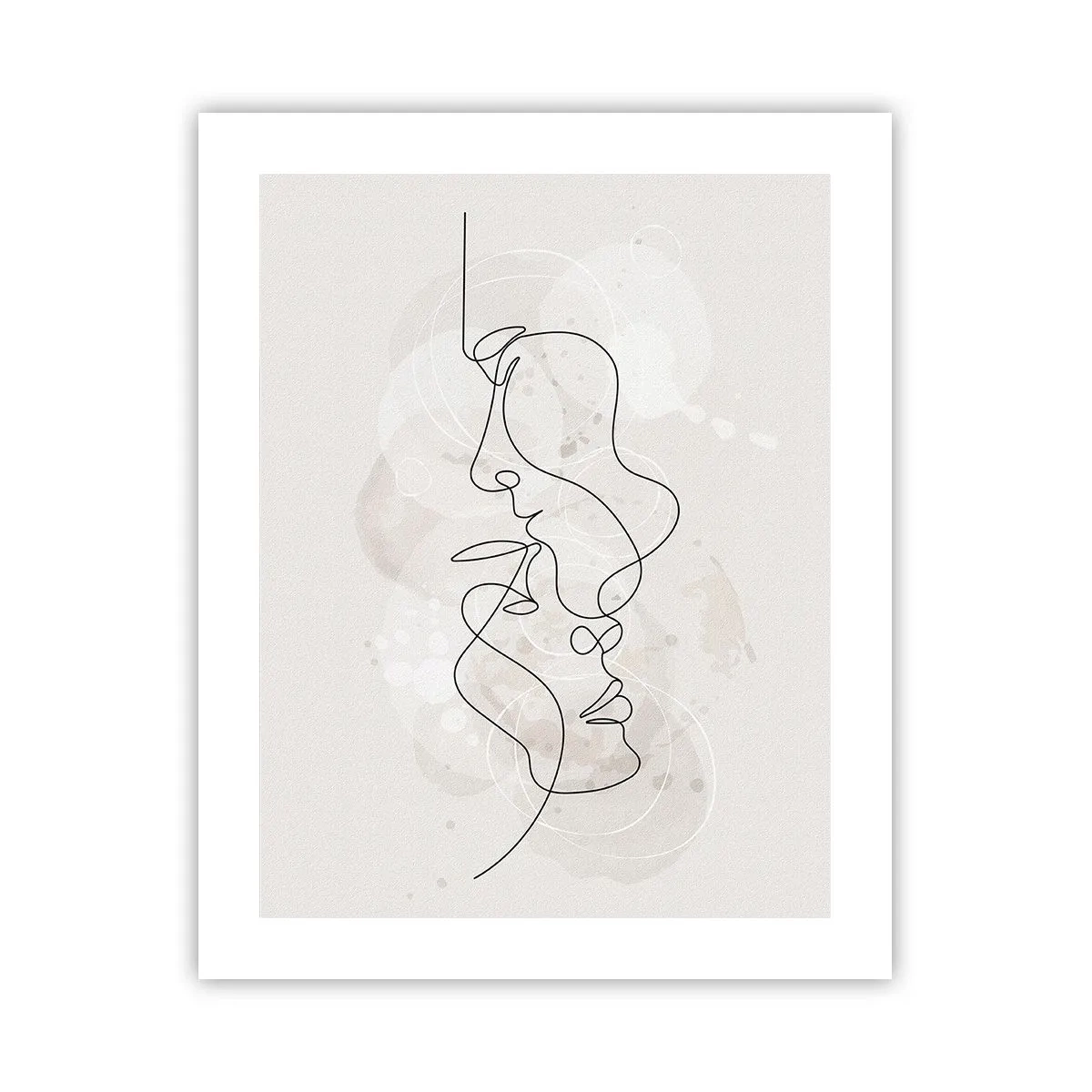 Plakat - Omfavnet i en omfavnelse - 40x50 cm