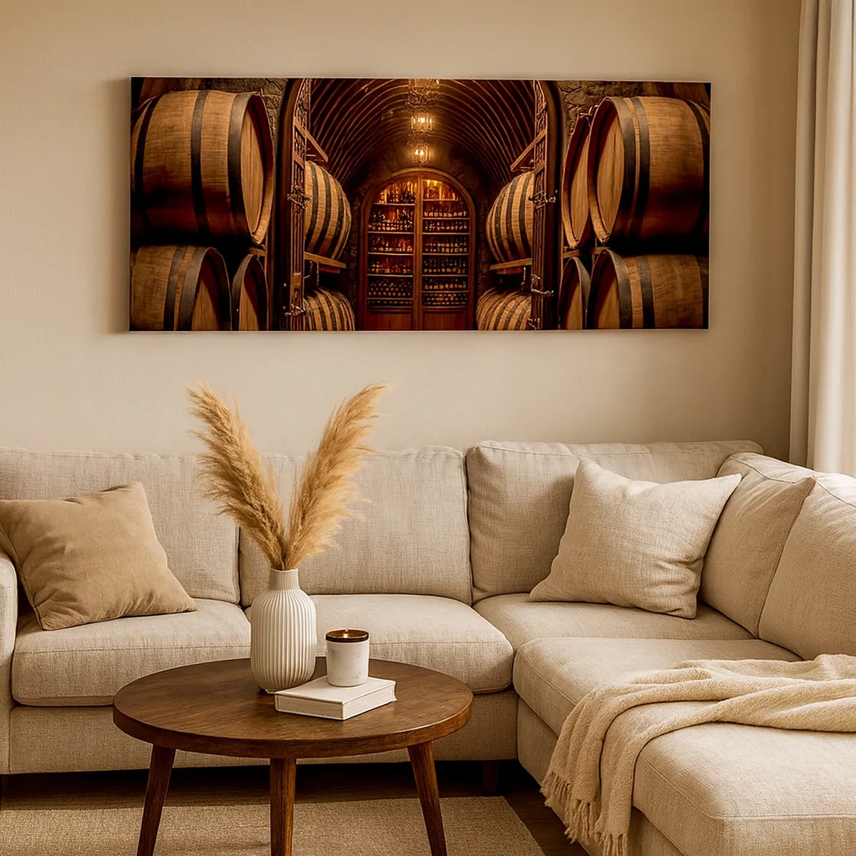 Lærredstryk - Billede på lærred - Atmosfærisk kælder - 30x30 cm