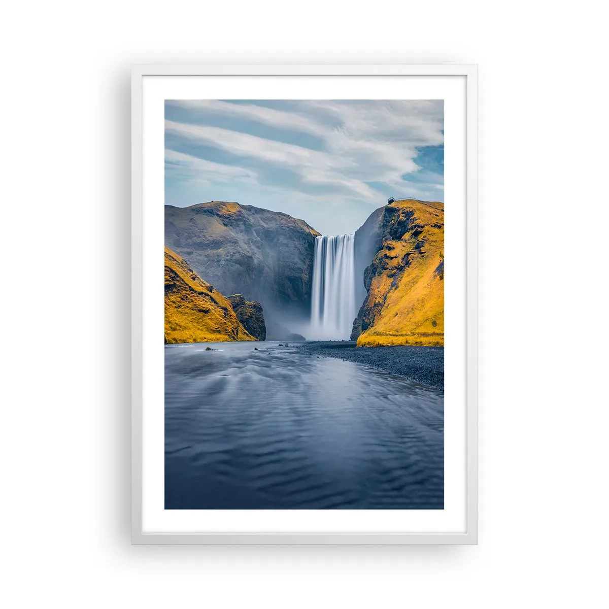 Plakat i hvid ramme - Evig varighed, evig bevægelse - 50x70 cm