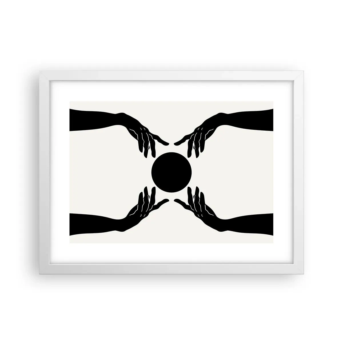 Plakat i hvid ramme - Et hemmeligt tegn - 40x30 cm