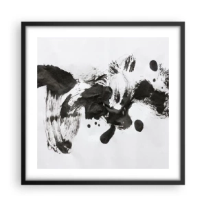 Plakat i sort ramme - En metode i galskaben? - 50x50 cm