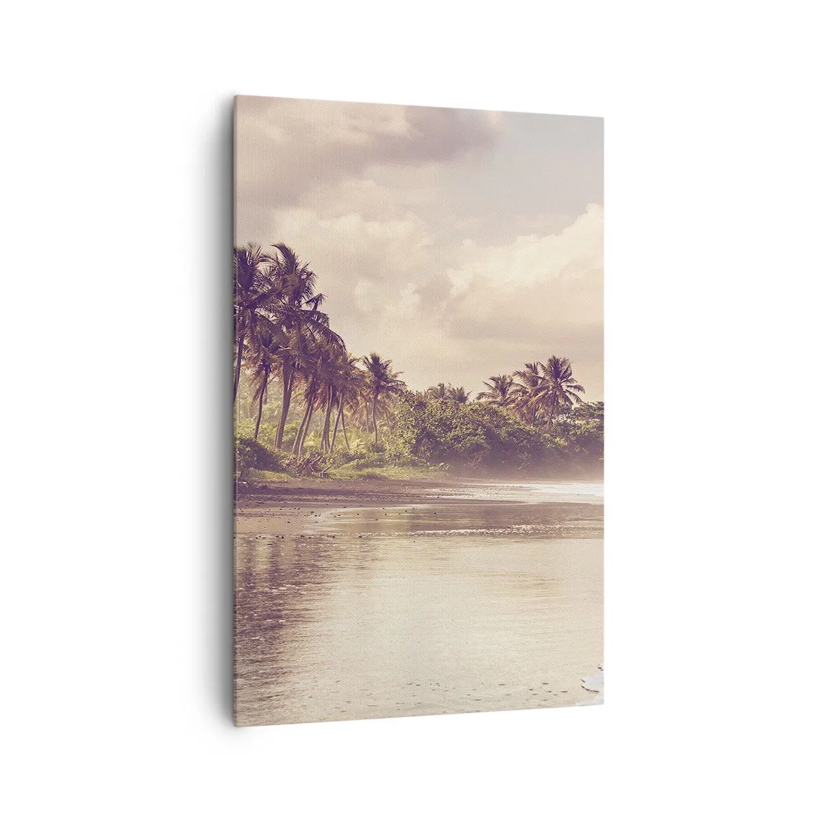 Lærredstryk - Billede på lærred - Kærtegner bølgerne - 80x120 cm