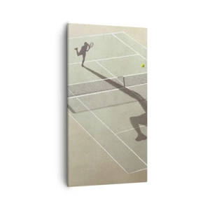 Lærredstryk - Billede på lærred - Overvind dig selv - 55x100 cm