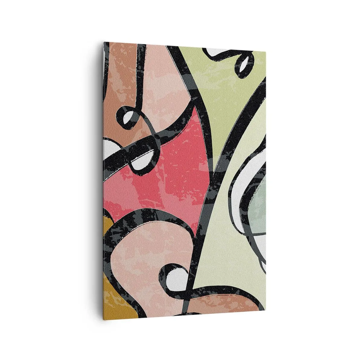 Lærredstryk - Billede på lærred - Pirouetter blandt farver - 80x120 cm