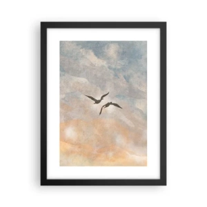 Plakat i sort ramme - Himmelsk dans - 30x40 cm