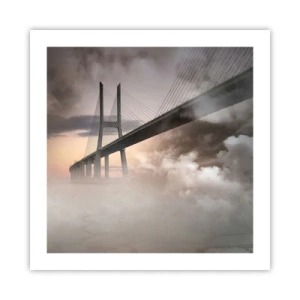 Plakat - På en flod, der ikke eksisterer - 50x50 cm