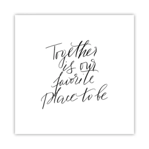 Plakat - Føler du det også? - 40x40 cm