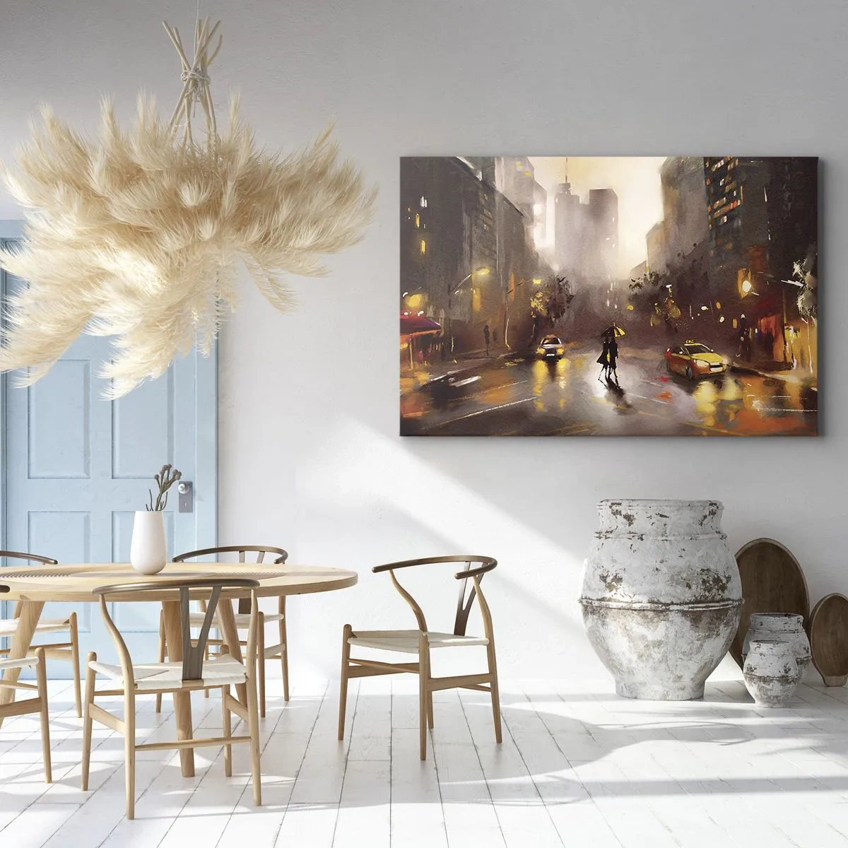 Lærredstryk - Billede på lærred - Til New Yorks lys - 120x80 cm