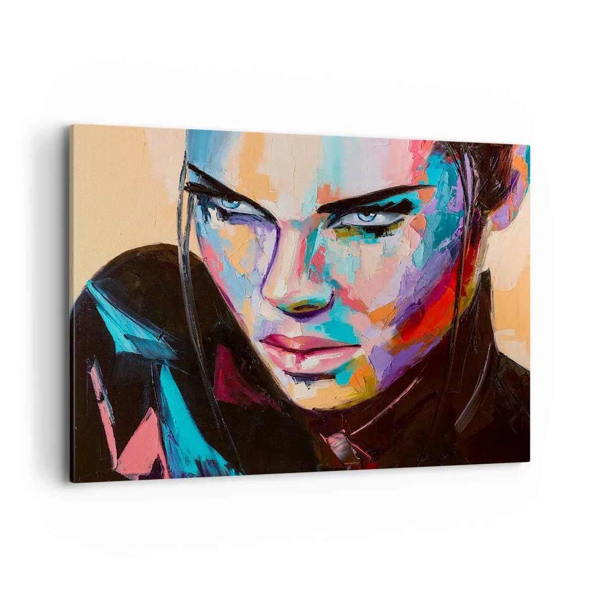 Lærredstryk - Billede på lærred - Vild i hjertet - 120x80 cm