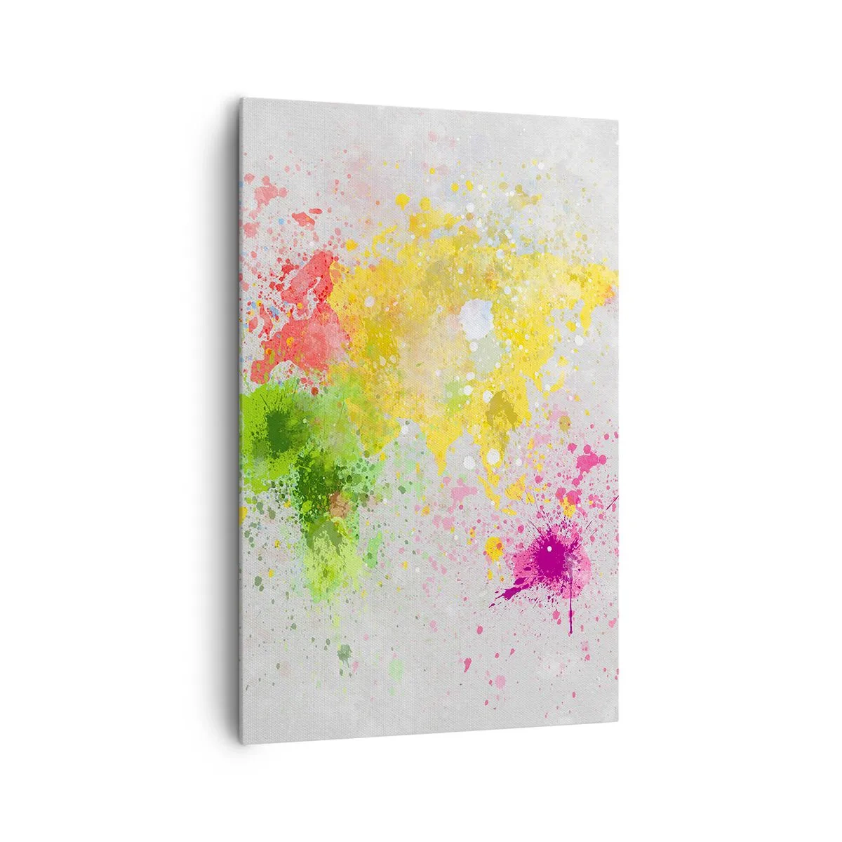 Lærredstryk - Billede på lærred - Alle verdens farver - 80x120 cm