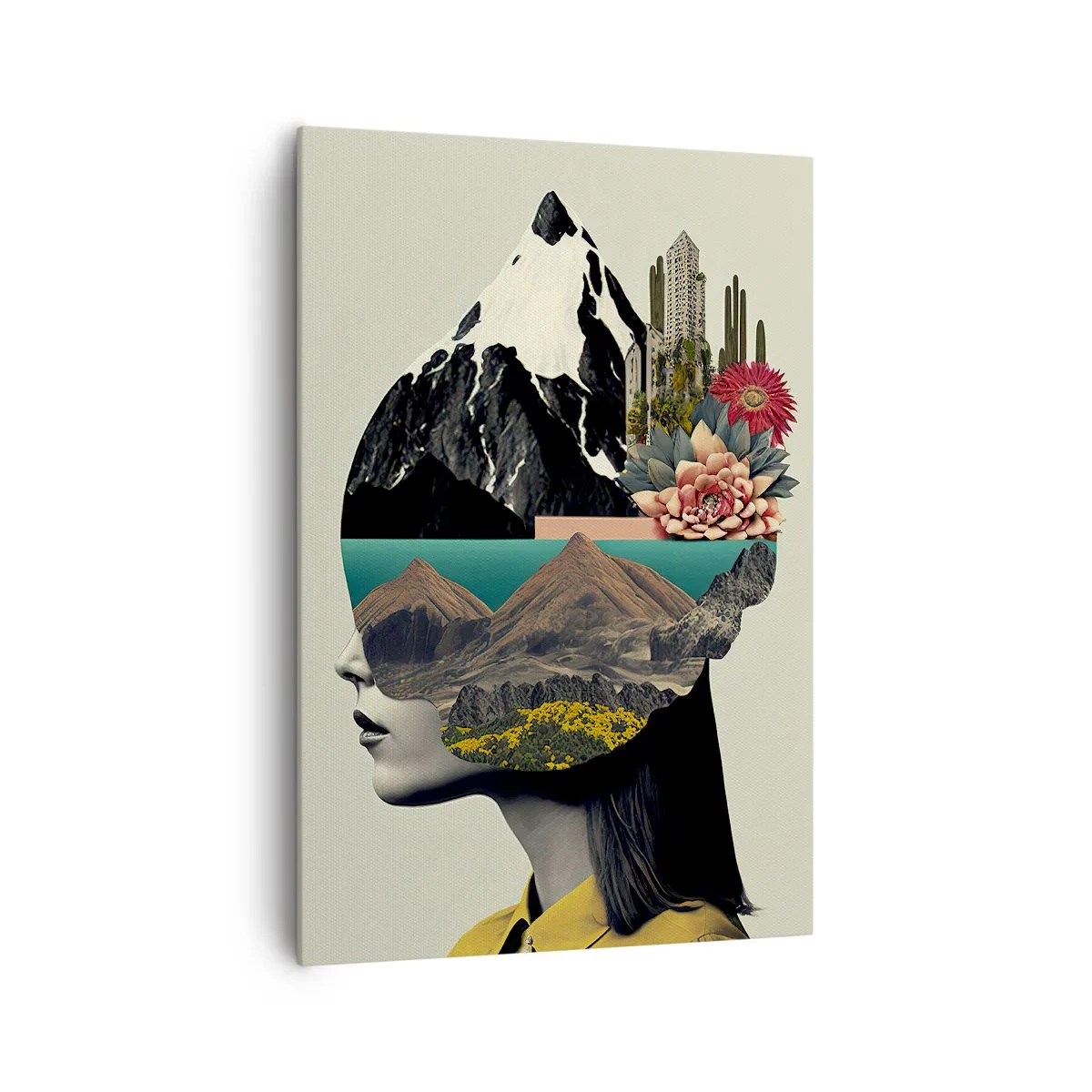 Lærredstryk - Billede på lærred - Kvinden - altid et mysterium - 70x100 cm