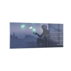 Billede på glas - Livet vil vende tilbage - 120x50 cm