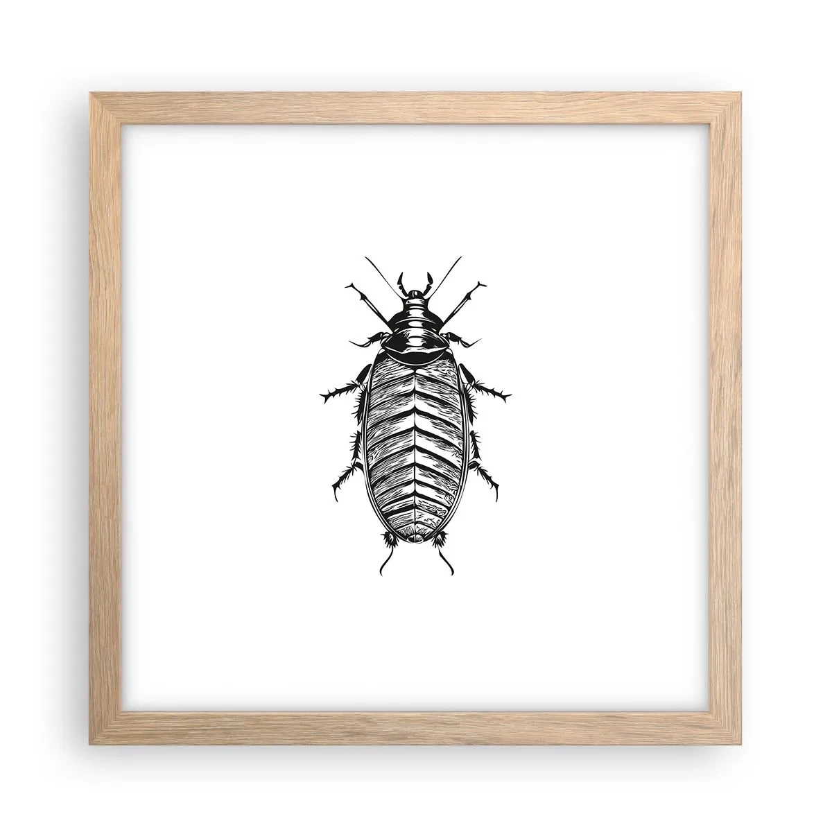 Plakat i ramme af lyst egetræ - Sikke et eksemplar! - 30x30 cm