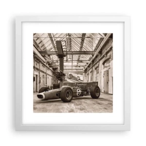 Plakat i hvid ramme - Vinderens hvile - 30x30 cm